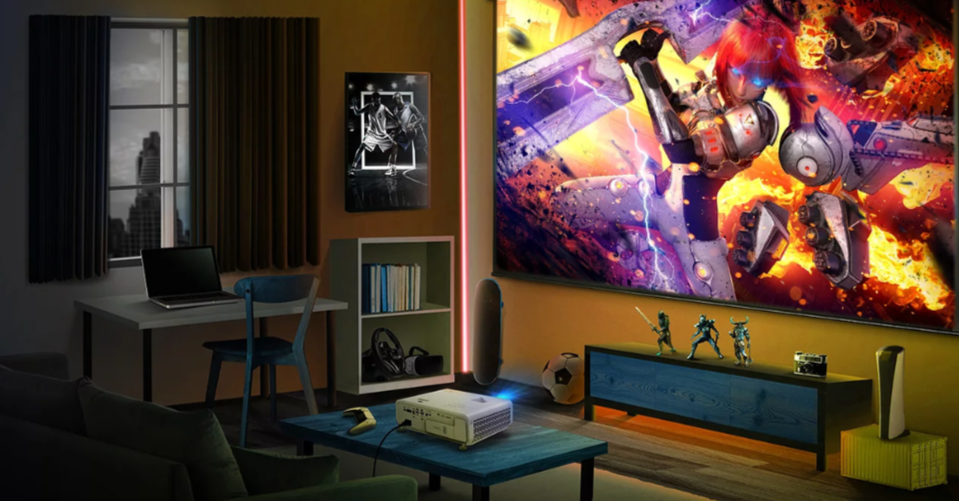 Атмосферный просмотр на проекторе